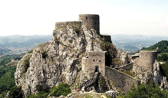 by j.caluk on Flickr.Old fortress above the small town of Srebrenik in north-eastern Bosnia.