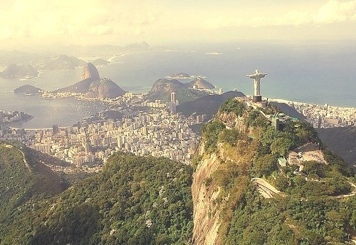 by DeSouzaLima on Flickr.Panoramic view over Rio De Janeiro, Brazil.