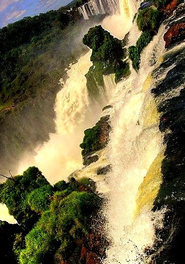 Glimpse of a natural wonder, Iguazu Falls, Argentina/Brazil