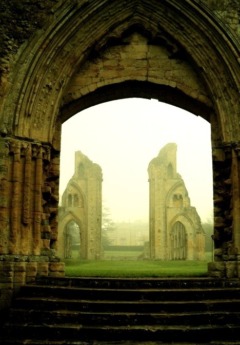 Mystical, Glastonbury Abbey Ruins, England
