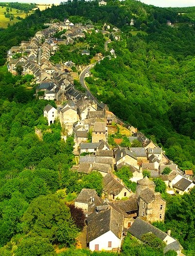 The picturesque medieval village of Najac in southern France