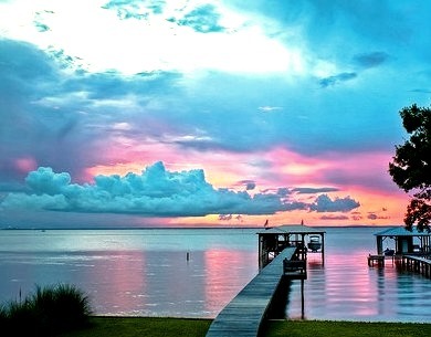 Sunset, Mobile Bay, Alabama