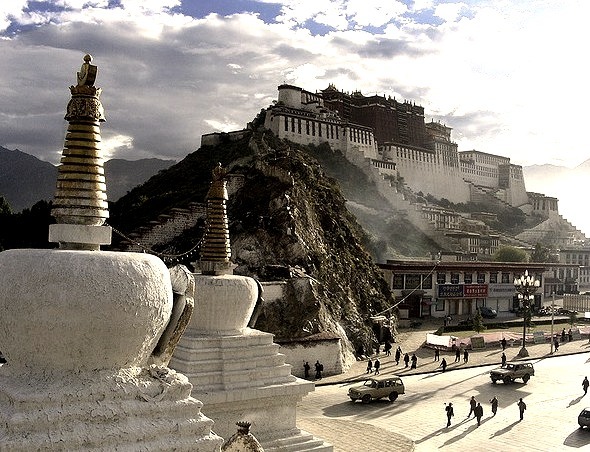 by Kenny Maths on Flickr.Morning view of Potala Palace in Lhasa, Tibet.