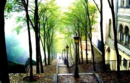 Spring Rain, Montmartre, Paris, France