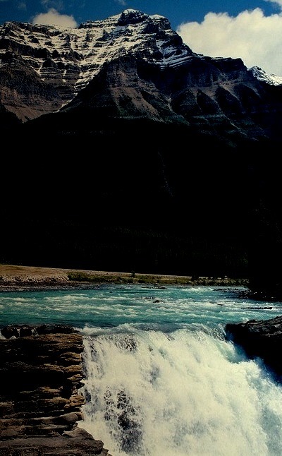Glacial Waterfall, Jasper National Park, Canada