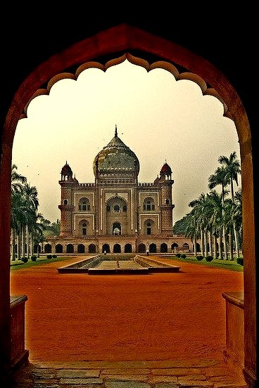 Through the gates, Tomb of Safdarjung, New Delhi, India